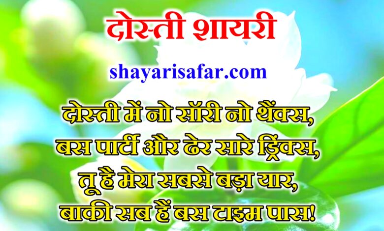 दिल से जुड़ी 4 लाइन की सबसे बेहतरीन दोस्ती शायरी ❤️