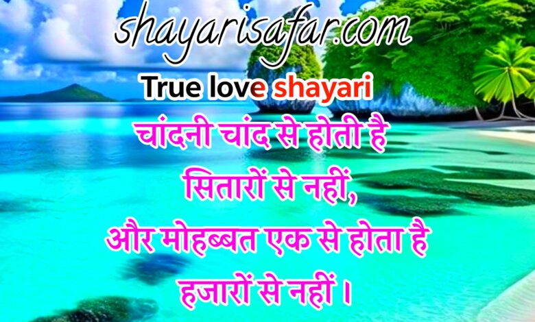 ❤️ True Love Shayari in Hindi 2026 – 40+ दिल छू लेने वाली सच्चे प्यार की शायरी