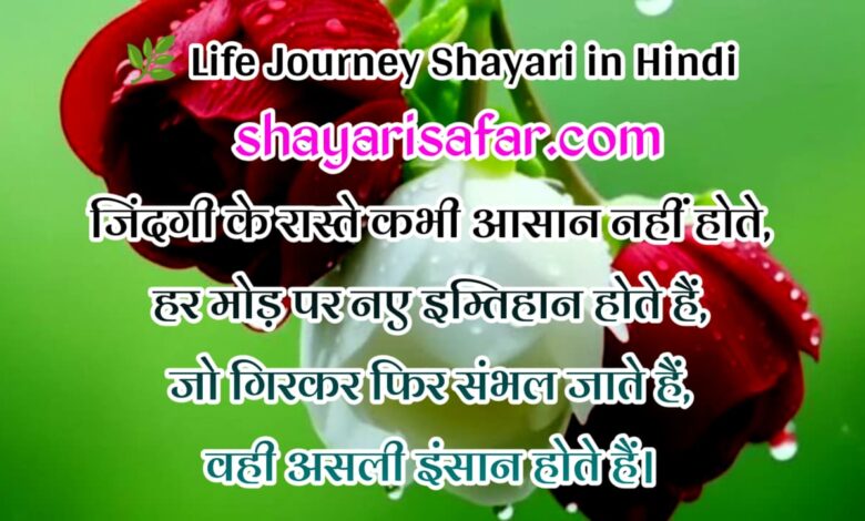 ज़िंदगी के सफर पर दिल छू लेने वाली शायरी |