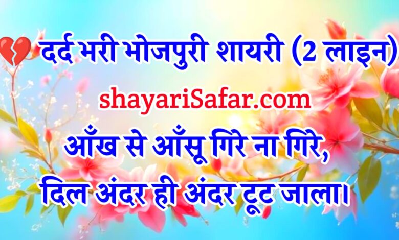 2 लाइन, 4 लाइन, दर्द, तन्हाई और दिल टूटने वाली शायरी